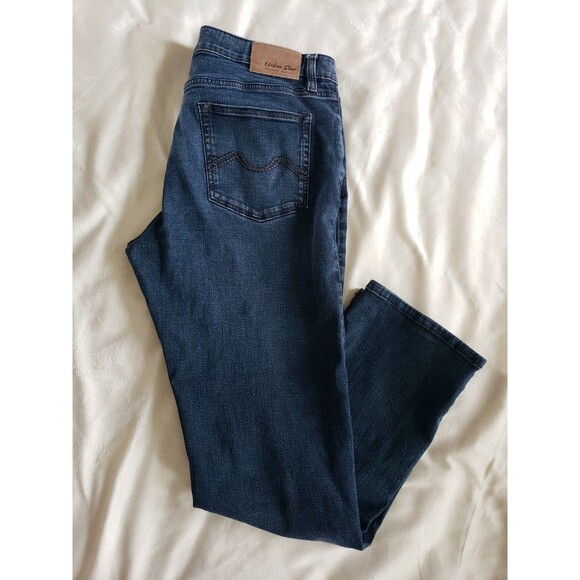 Urban Star Jeans Stretch Men's 38x32 Dark Blue Denim Pants Straight Leg Casual - Picture 4 of 6